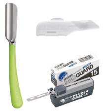 Feather Artist Club SS Verde Lima - Set de Afeitado Japón Shaving Set Japan