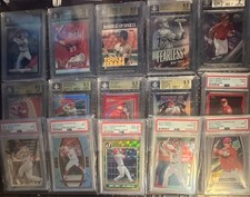 Mike Trout 2013 Select En Fuego Prizm BGS 10 PRISTINE (15 CARD MIXED GRADED LOT)