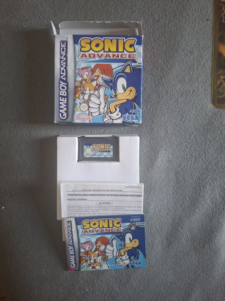 Sonic Advance Nintendo Game Boy Advance Complet PAL - EUR/FRA EXCELLENT ETAT - Photo 1/2