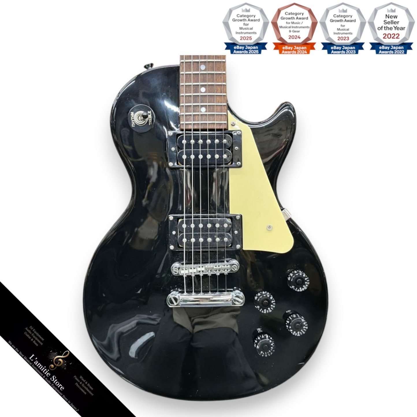 Epiphone Les Paul Studio Black Electric Guitar Made by Gibson Excellent Conditi