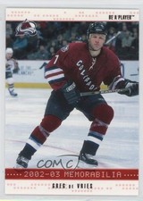 2002-03 ITG Be A Player Memorabilia Ruby 153/200 Greg de Vries #77 2a8