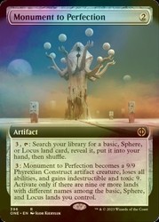 Monument to Perfection (Extended Art) #396 Foil - Phyrexia: All Will Be One