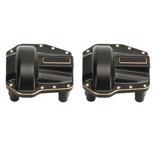 2PCS RC Brass Diff Cover For Axial 1/10 SCX10 III SCX10 PRO Axle Black|