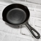 Vintage Lodge 1 Single Notch #3 No. 3 Cast Iron Skillet Restored Sits Flat Nice!