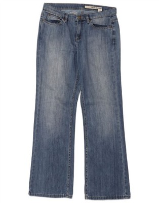 DKNY Damen Soho Schlagjeans W32 L32 blau Baumwolle AF25