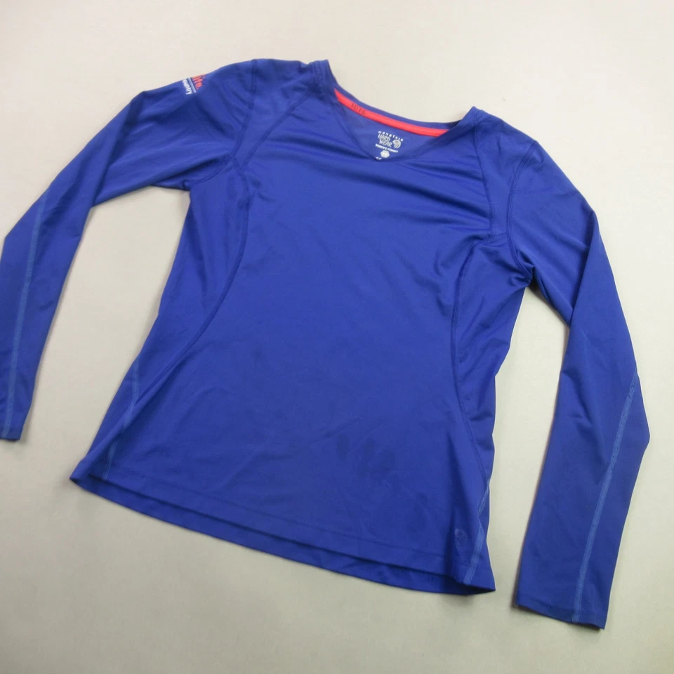 Camisa Mountain Hardwear Para Mujer Mediana Manga Larga Cuello en V Exterior Pullover Informal Foto 2 de 4
