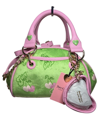 Juicy Couture Retro Juicy Cherry Satchel - Retro Green Multi | eBay