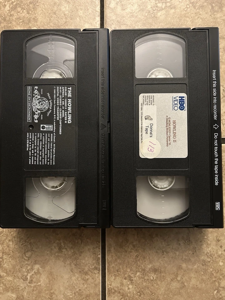 The Howling I & II VHS, 2 Tape Lot, 80’s Horror, Werewolf, Rare Oop - Image 3 of 3