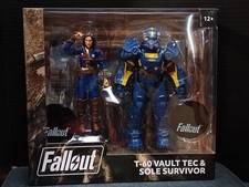 McFarlane Toys Fallout T-60 Vault Tec & Sole Survivor Action Figures Set of 2