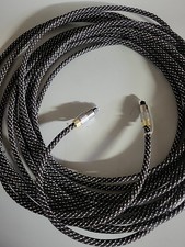 Premium Braided Digital Optical Audio Cable Toslink to Toslink 32 ft New