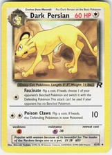 Dark Persian 42/82 Uncommon Team Rocket Pokemon Unlimited Moderately Played