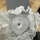 Waterford Crystal Heart Shaped Bowl Dish Trinket Candy Jewelry 4.50" Vintage