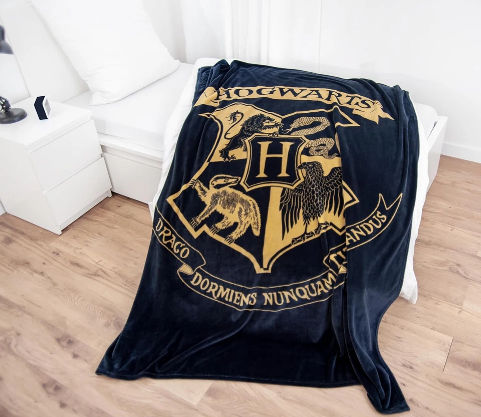 Harry Potter, Soffice Coperta Plaid Wellsoft, 150 X 200 Cm, 100% Poliestere, Wel - Immagine 2 di 4