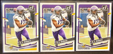 K.J. Osborn Minnesota Vikings lot of 3 2023 Panini Donruss Football Cards