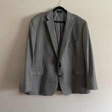 Lauren Ralph Lauren Men 54L Gray Wool Blend Notched Collar Sports Coat Jacket