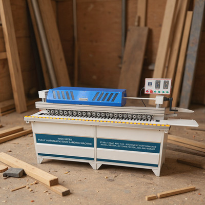 220V Auto Woodworking Linear Edge Bander with Trimming End Cutting and Polishing