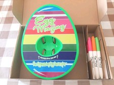 EUC Eggmazing Egg Decorating Kit Easter Egg Spinner and 8 Safe Non-Toxic Markers