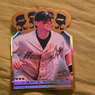 #ad Pacific Crown Royale Craig Biggio 1999 Gold Crown Die Cuts Card #28 $4.00
