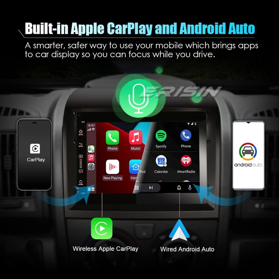 64GB DAB+Android 12.0 Autoradio GPS RDS Fiat Ducato Citroen Jumper Peugeot Boxer - Immagine 2 di 4