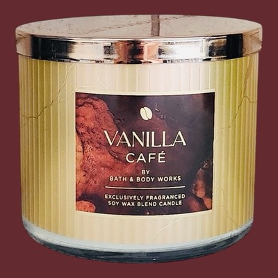 Bath & Body Works VANILLA CAFE Candle 3-Wick Large 14.5oz