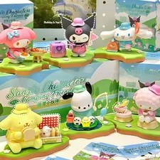 TOPTOY SANRIO Characters Camping Friends Series Blind Box Confirmed Figure Toys