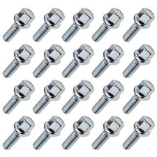 20x Radschrauben M12x1,5 Kugel Länge 28mm Radbolzen Carbonado SW17 Verzinkung