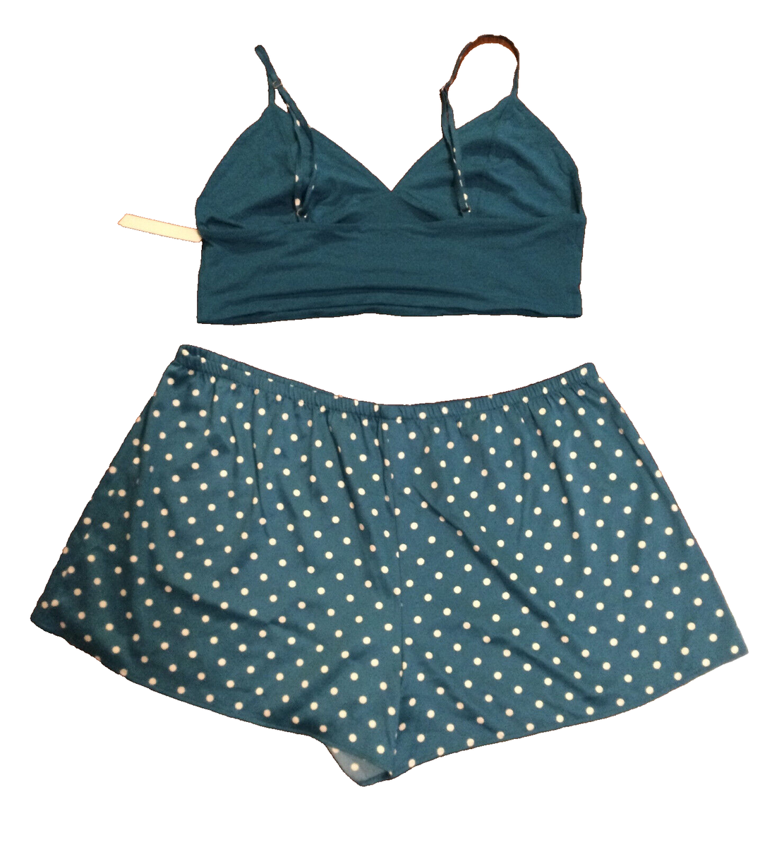NWT Victoria's Secret Modal Cami CropTop and Satin Polka Dots