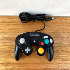 ????#3 Genuine Nintendo GameCube Controller Joystick Gamepad Black DOL-003