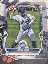 2023 Bowman #BP12 JESUS BAEZ RC BLACK PATTERN #d 03/15 METS 1st Bowman SP