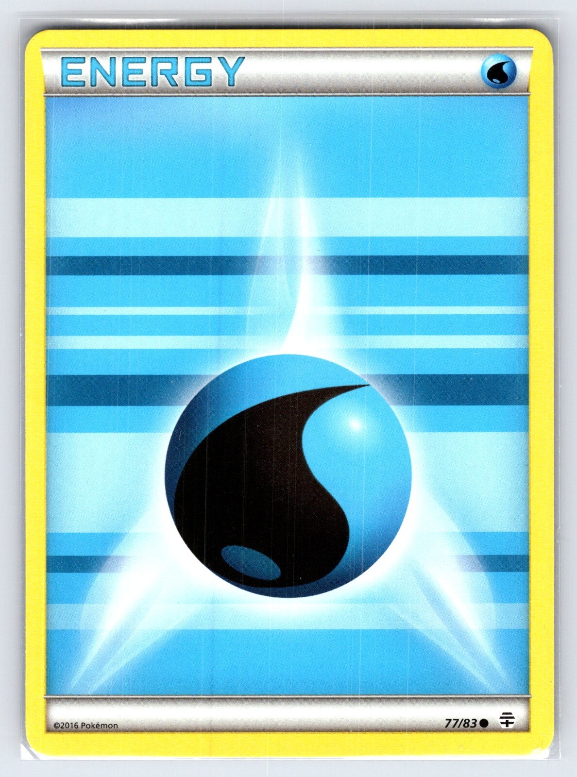 Water Energy 77/83 2016 Generations Pokemon Promo Card Exclusive - Nm/Vlp