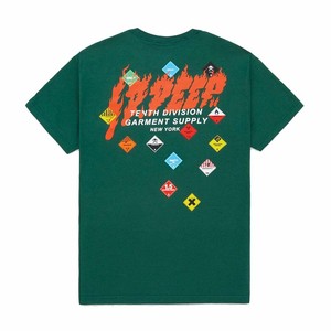 forest green graphic tee