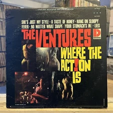 [ROCK/POP]~VG+ LP~The VENTURES~Where The Action Is~[1965~DOLTON~Issue]~STEREO~