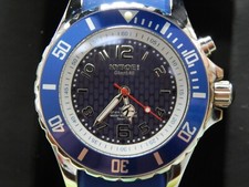  Quarzuhr mit Silikonarmband KYBOE! Power Edelstahl , Blau, 2 (Modell: KY.40-031