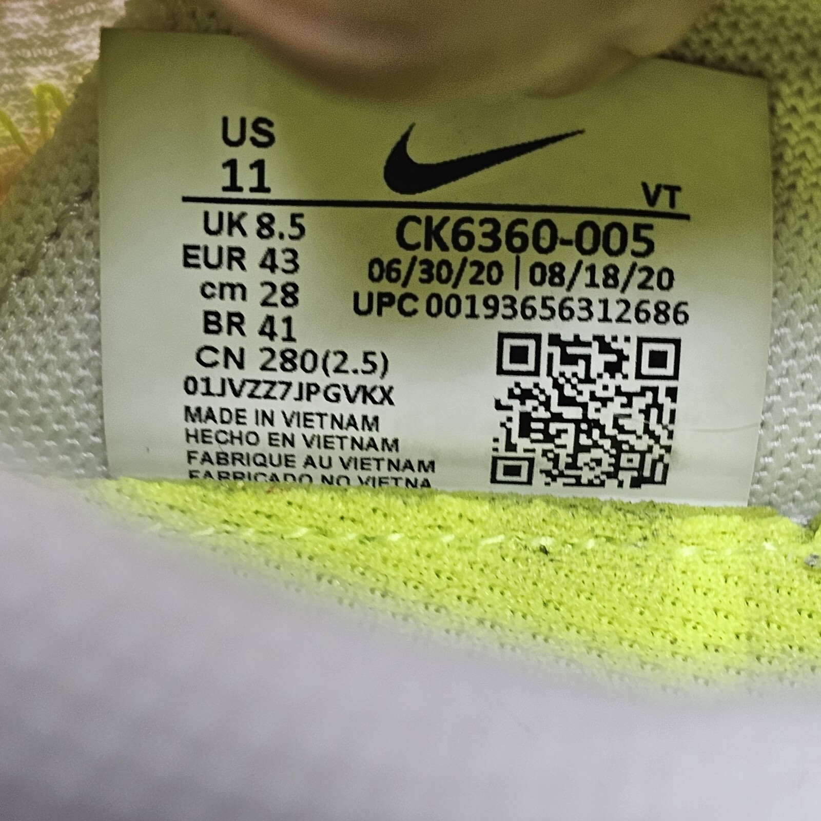 Nike Women's Renew Run CK6360-005 White Multi Running Shoes Sneakers Size 11 thumbnail 9