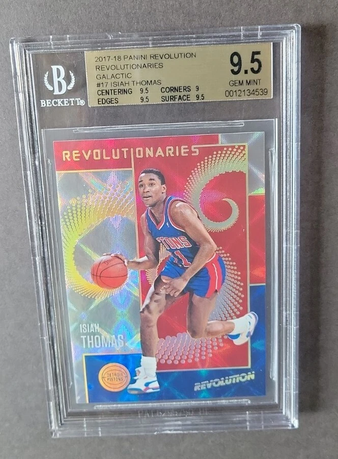 Isiah Thomas 2017 Revolution Revolutionaries Galactic BGS 9.5 Gem Mint Rare SSP - Image 3 of 4