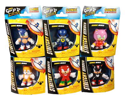 Heroes Of Goo Jit Zu Set of 6 Minis Metal Sonic, Amy Sonic The