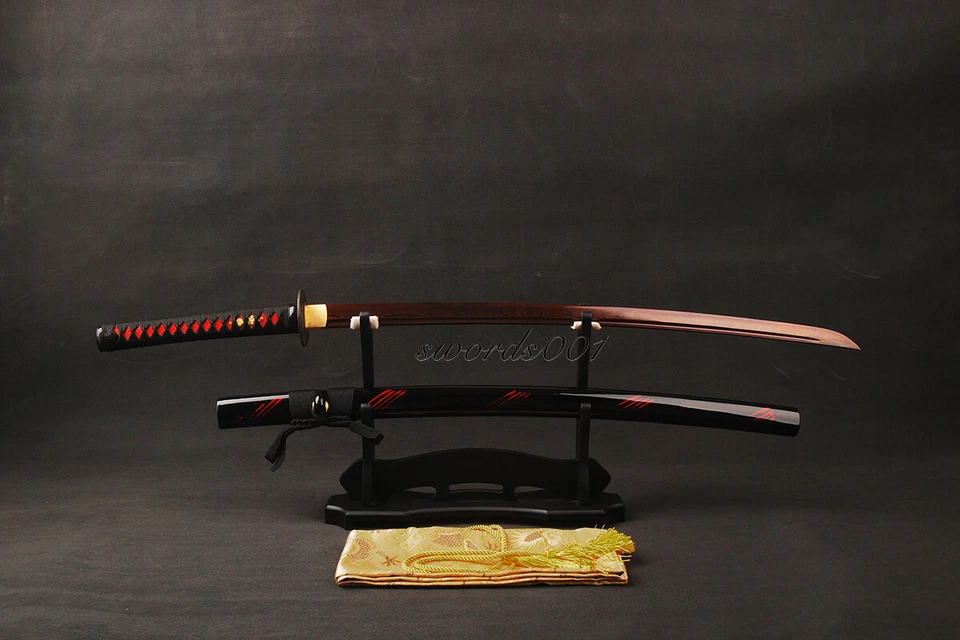 Espada Dragón Samurai Japonés Katana Acero Doblado Damasco Sangriento Listo para Batalla Foto 3 de 4