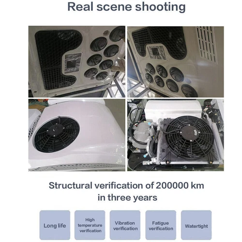 12V 12000BTU Air Conditioner Mini Split A/C For Semi Trucks Bus RV Caravan Vans - Picture 12 of 16