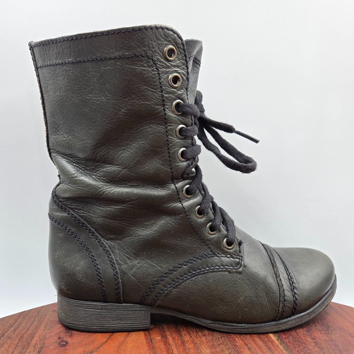 Ankle Boots Steve Madden Troopa Taupe Steve Madden Troopa Combat