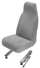 HIGHBACK GRAY CLOTH DRIVERS TRUCK SEAT,STEPVAN,GRUMMAN,UTILIMASTER