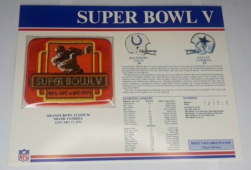 Willabee & Ward NFL Super Bowl Patches - Pick your Patch Combined Shipping - Picture 12 of 121
