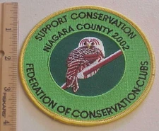 FEDERATION OF CONSERVATION CLUBS NIAGARA COUNTY 2002 SUPPORT CONSERVATION  OWL