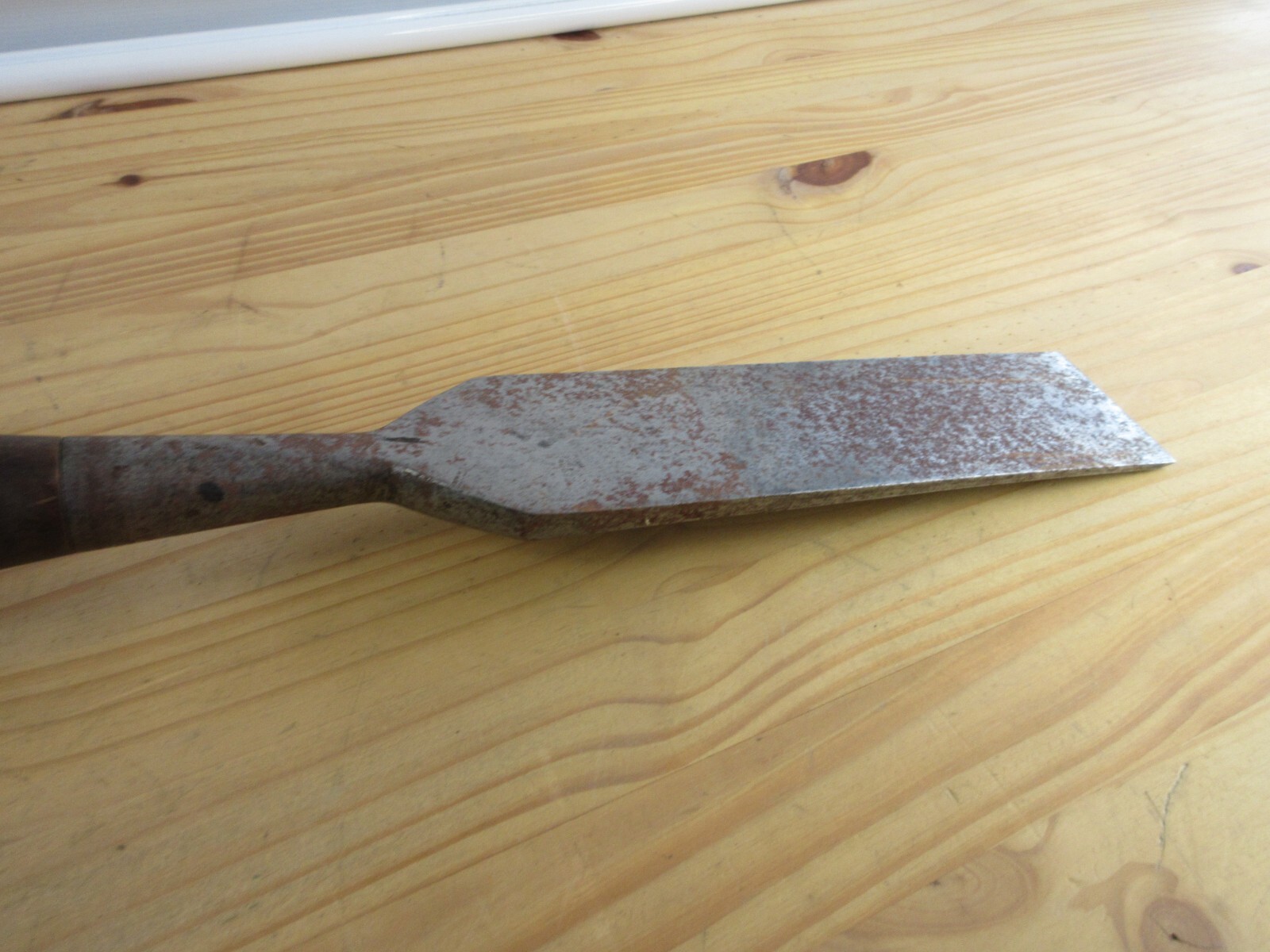 Antique Large Wood Chisel By Buck Bros Woodworking Tool 26.5" LONG