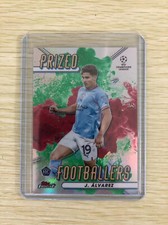 2022-23 Topps Finest UEFA Julian Alvarez Prized Footballers Fusion Green Red /30