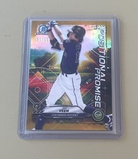 2021 Bowman Chrome Positional Promise Gold Refractor /50 Zac Veen #POS-ZV RC