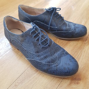 clarks blue brogues