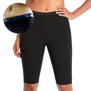 Sweat Shaper Womens Sauna Leggings Compression High Waist Yoga Pants Thermo Sweat Capris 