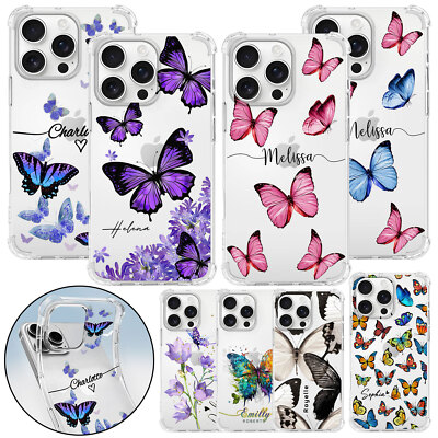 Shockproof Personalised Name Phone Case For iPhone 16 Pro Max 15 14 13 12 Cover