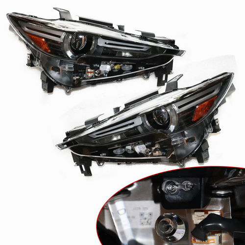 Auheadmotor Full LED Headlights For 2017-2021 Mazda CX-5 – Black Housing, AFS Compatible - View #2