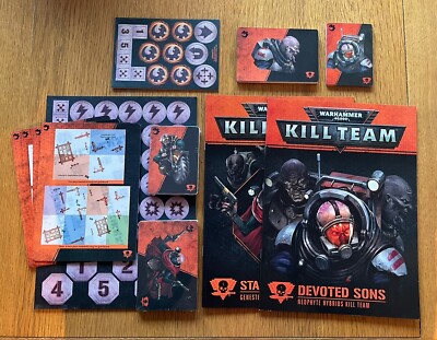 Warhammer 40k Kill Team GSC Devoted Sons & Starn disciples (Books/Cards/Tokens)